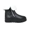 Wonder: Black Leather & Shearling sold by Sole Bliss