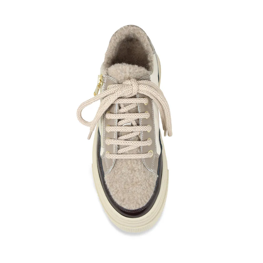 Denver: Taupe Multi Patent & Wool Lining sold by Sole Bliss product image thumbnail 5