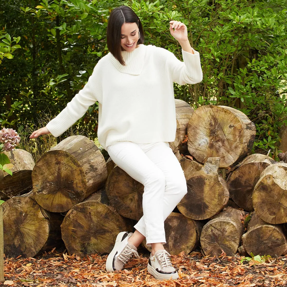 Denver: Taupe Multi Patent & Wool Lining sold by Sole Bliss product image thumbnail 2