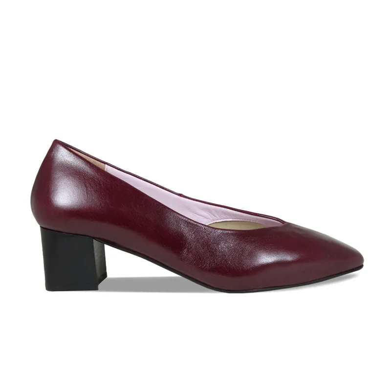 Ingrid: Plum Leather sold by Sole Bliss