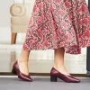 Ingrid: Plum Leather sold by Sole Bliss