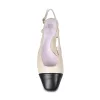 Venus: Cream & Black Leather sold by Sole Bliss