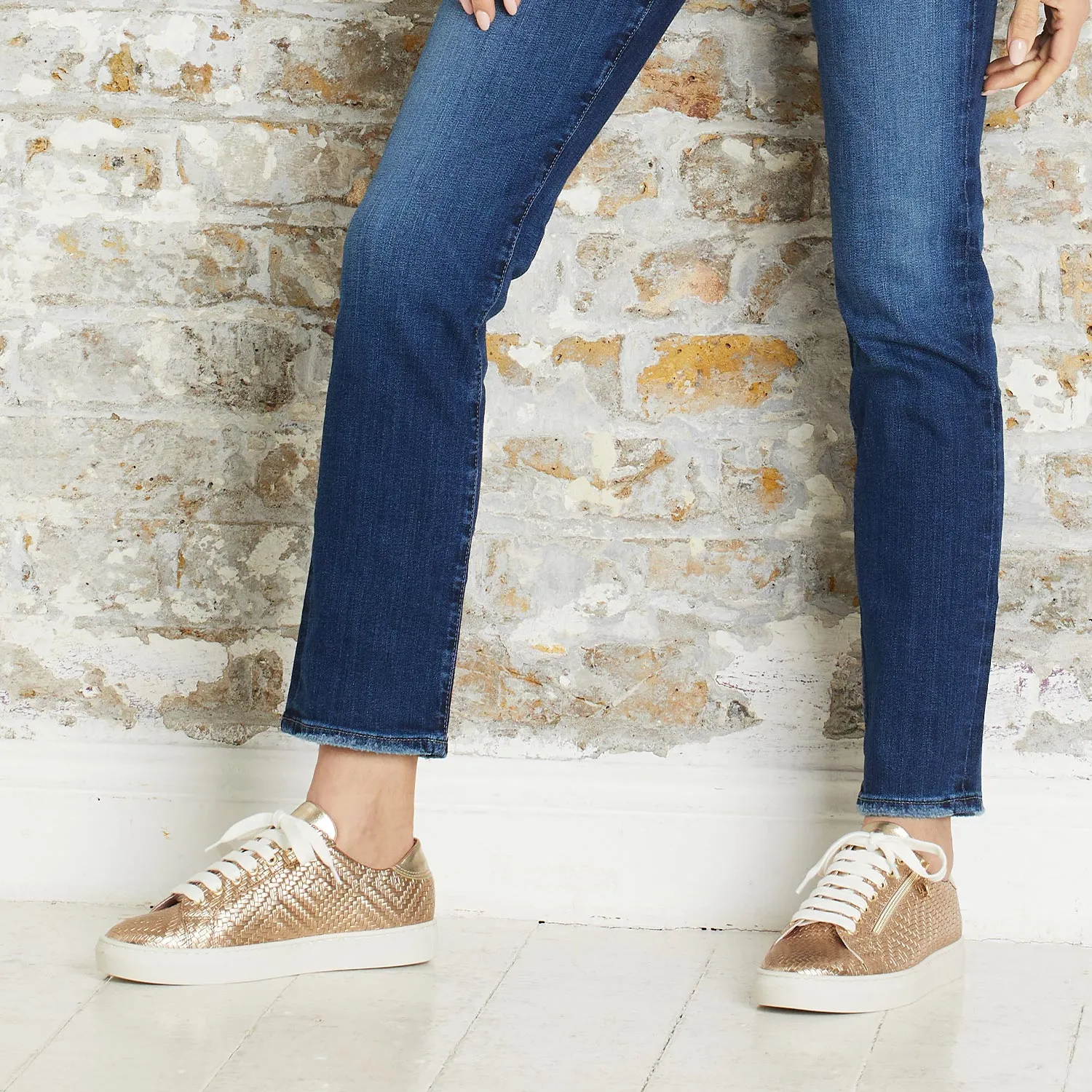 Sprint: Metallic Weave Leather sold by Sole Bliss product image thumbnail 2