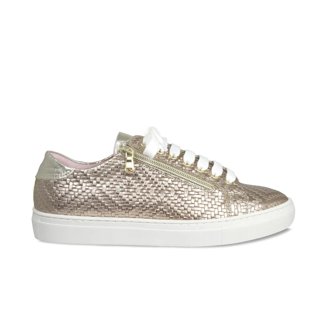 Sprint: Metallic Weave Leather sold by Sole Bliss