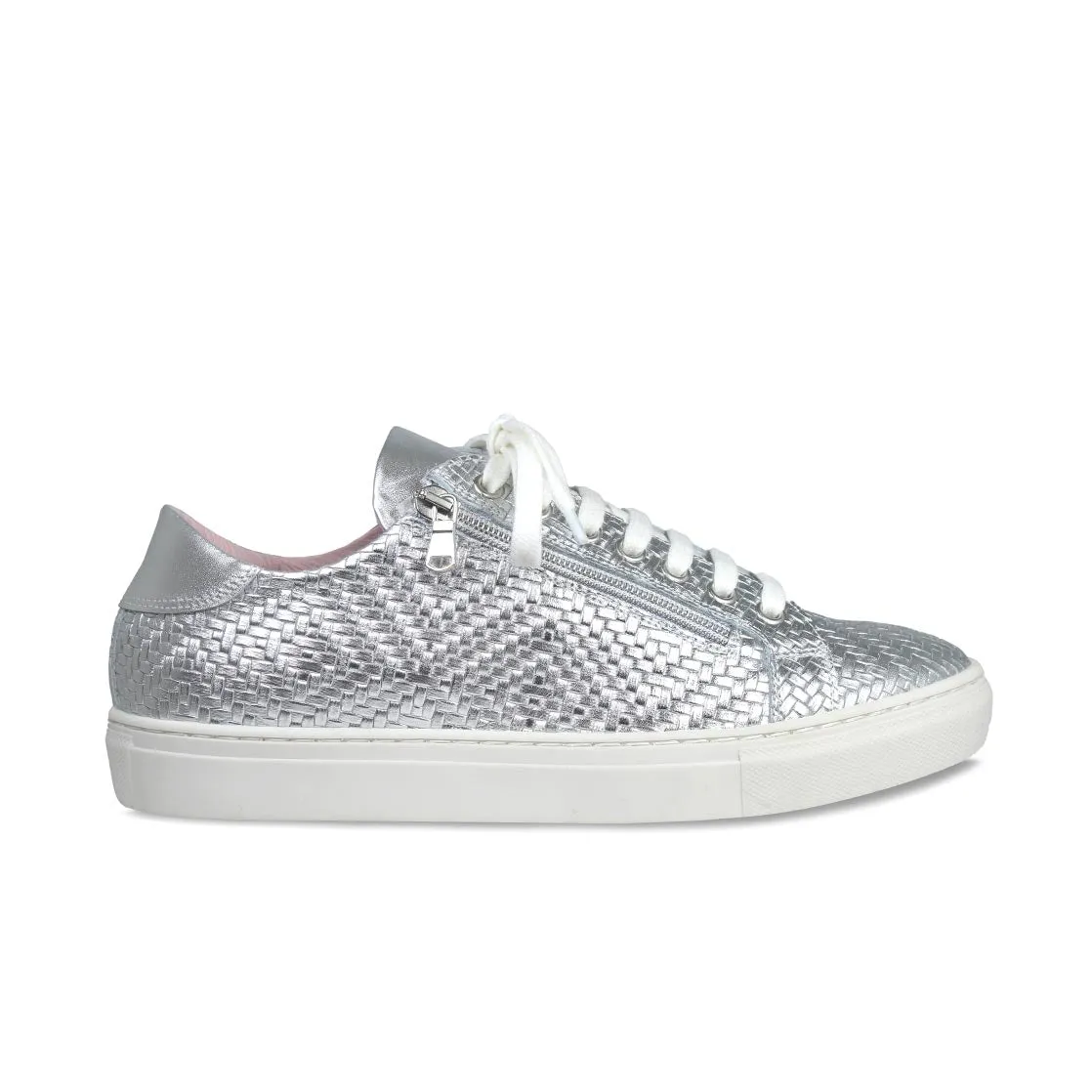 Sprint: Silver Weave Leather sold by Sole Bliss
