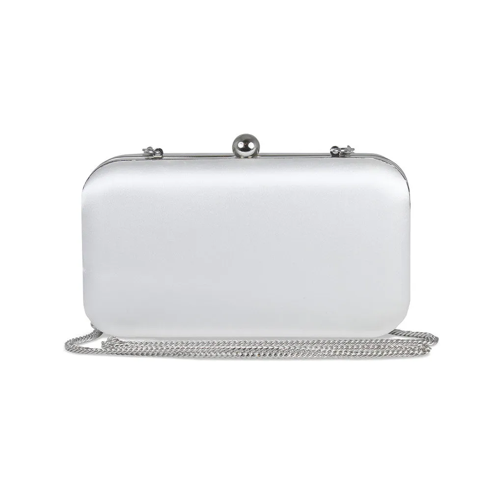 Jewel: White Satin & Silver sold by Sole Bliss product image thumbnail 2