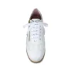 Swirl: White Leather & Gold sold by Sole Bliss