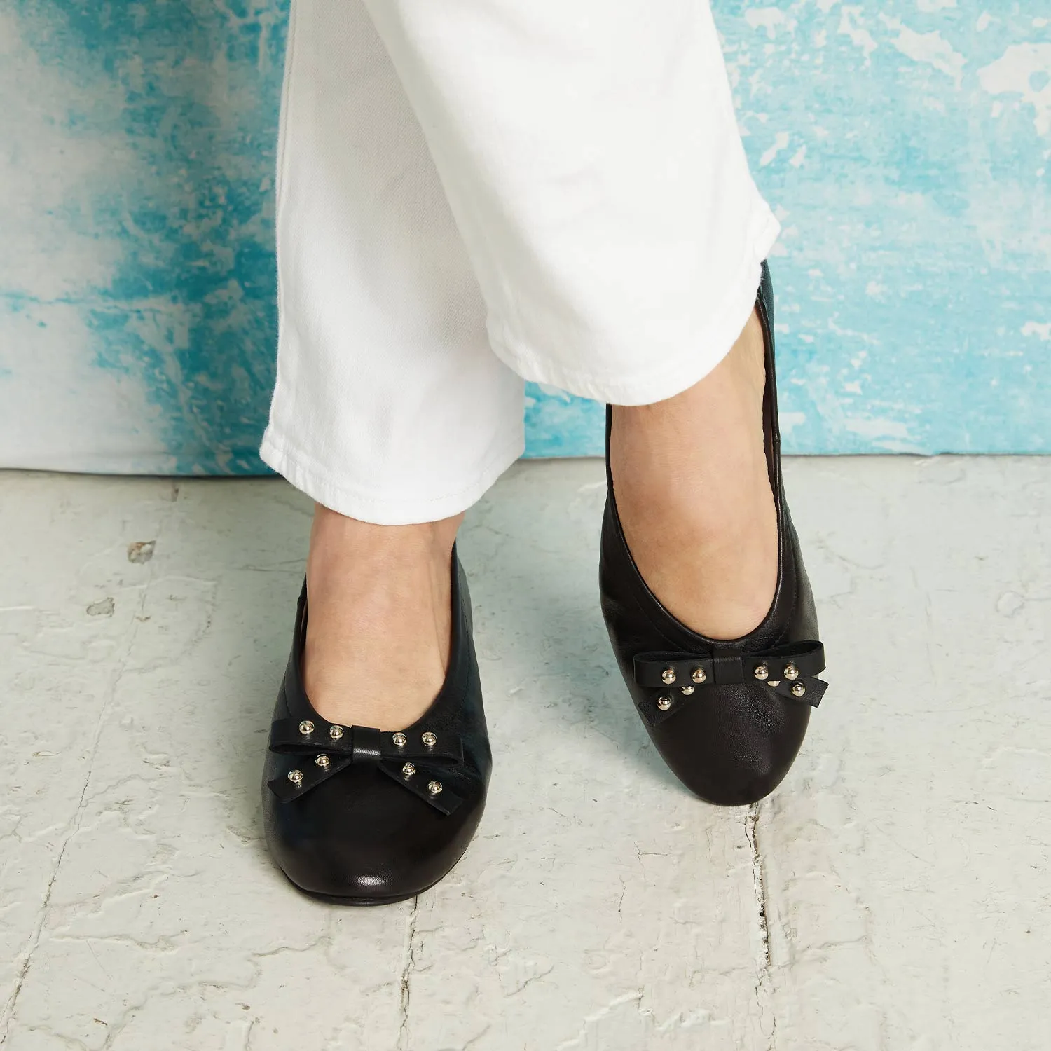 Luna-Bow: Black Leather sold by Sole Bliss product image thumbnail 2