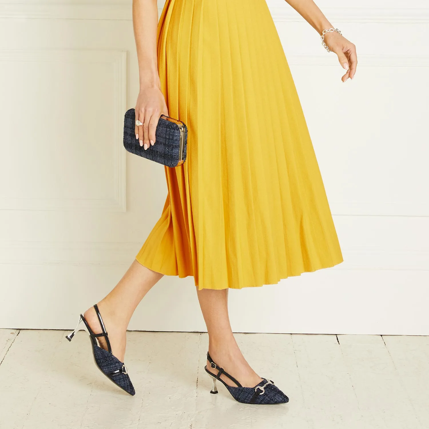 Addison: Navy Tweed & Patent sold by Sole Bliss product image thumbnail 2