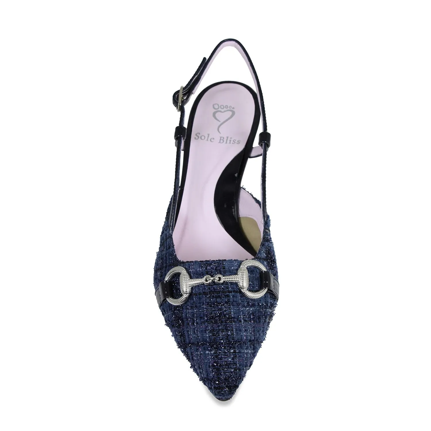Addison: Navy Tweed & Patent sold by Sole Bliss product image thumbnail 3