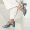 Chloe: Denim Patent Leather sold by Sole Bliss