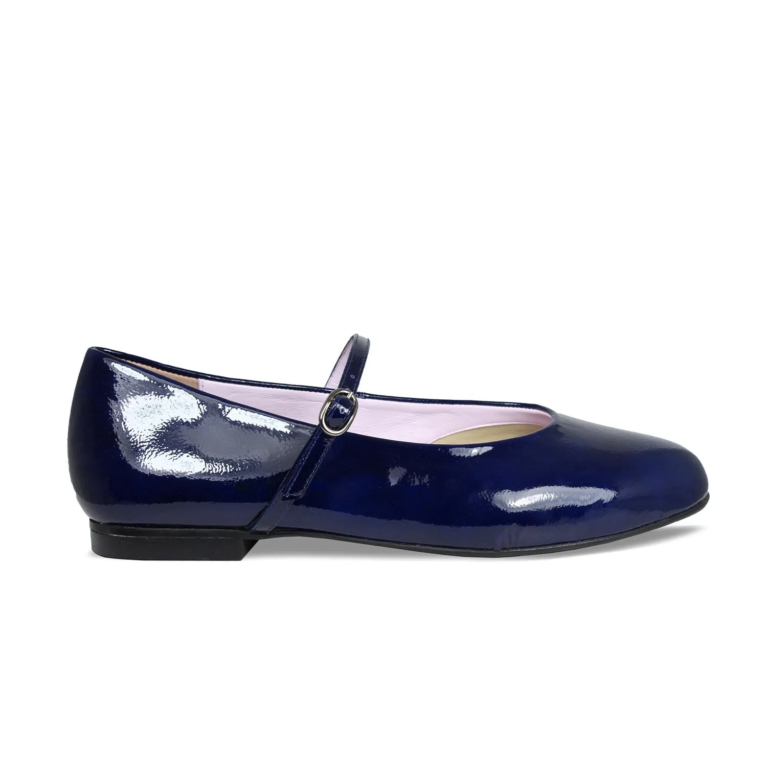 London: Navy Patent Leather sold by Sole Bliss