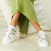 Diva: White Leather & Mint Raffia sold by Sole Bliss
