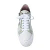 Diva: White Leather & Mint Raffia sold by Sole Bliss