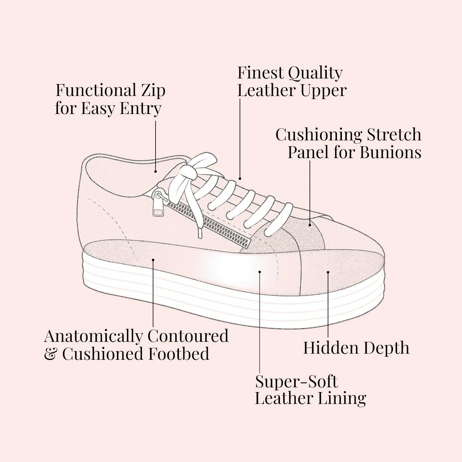 Hero: Blush Leather sold by Sole Bliss product image thumbnail 3