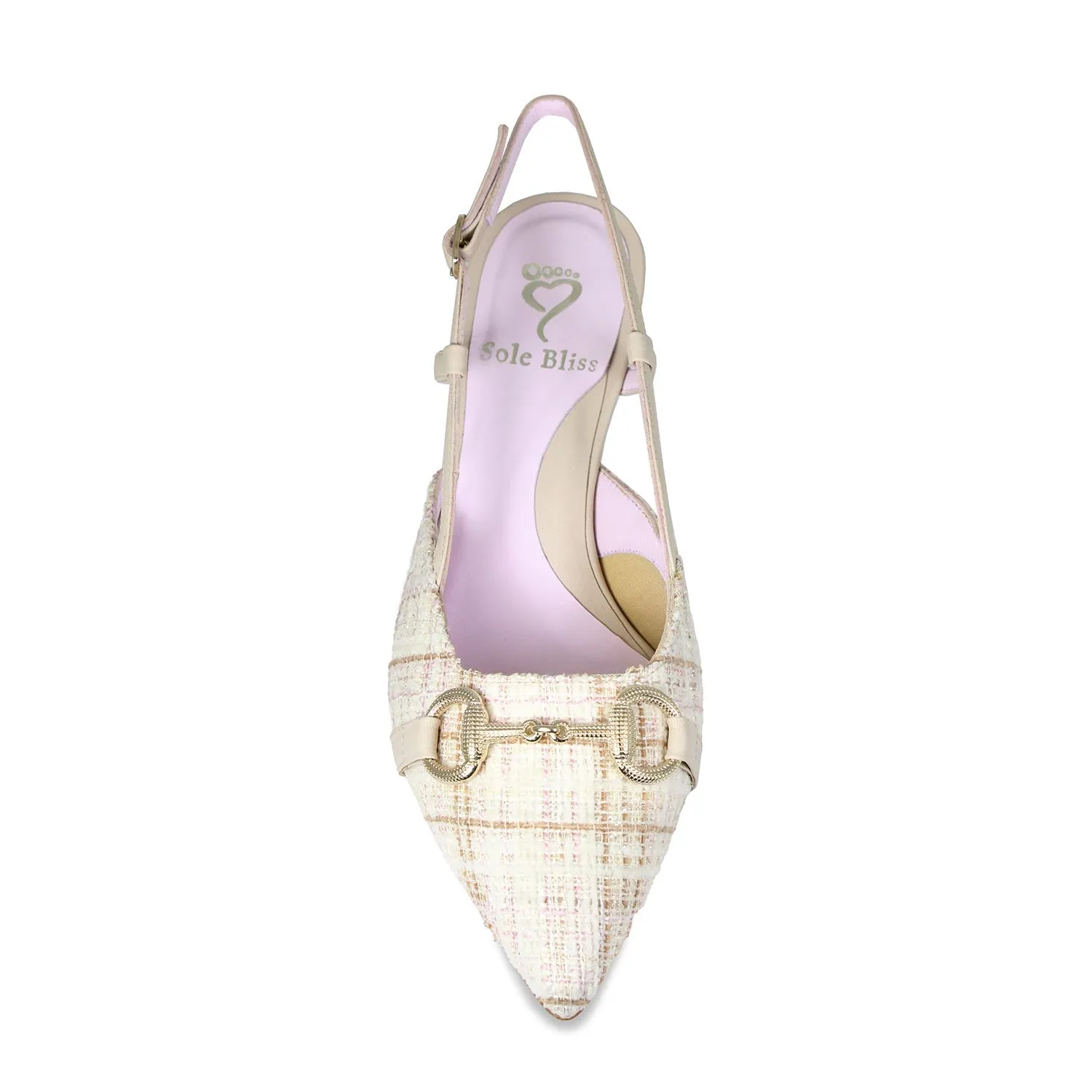 Addison: Cream Tweed & Leather sold by Sole Bliss product image thumbnail 2