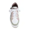 Dandy: White Leather & Pale Pink Suede sold by Sole Bliss