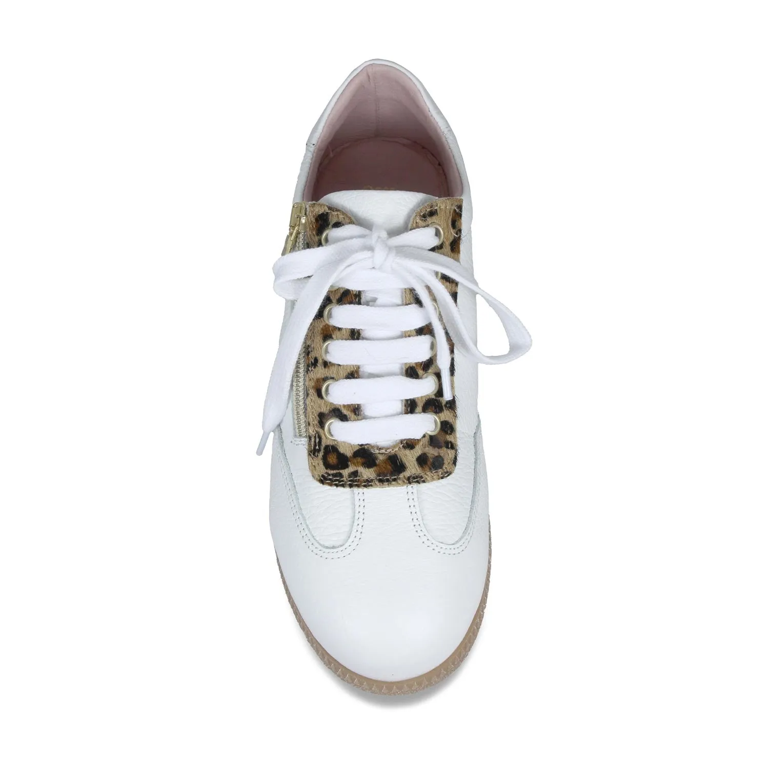 Pixie: White Leather & Luxe Leopard sold by Sole Bliss product image thumbnail 3
