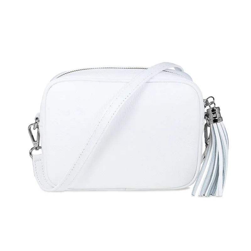 Coco: White Leather & Cream Trim sold by Sole Bliss product image thumbnail 2