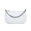 Swing: White Leather & Silver sold by Sole Bliss