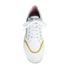Jazz: White Leather & Sunflower sold by Sole Bliss