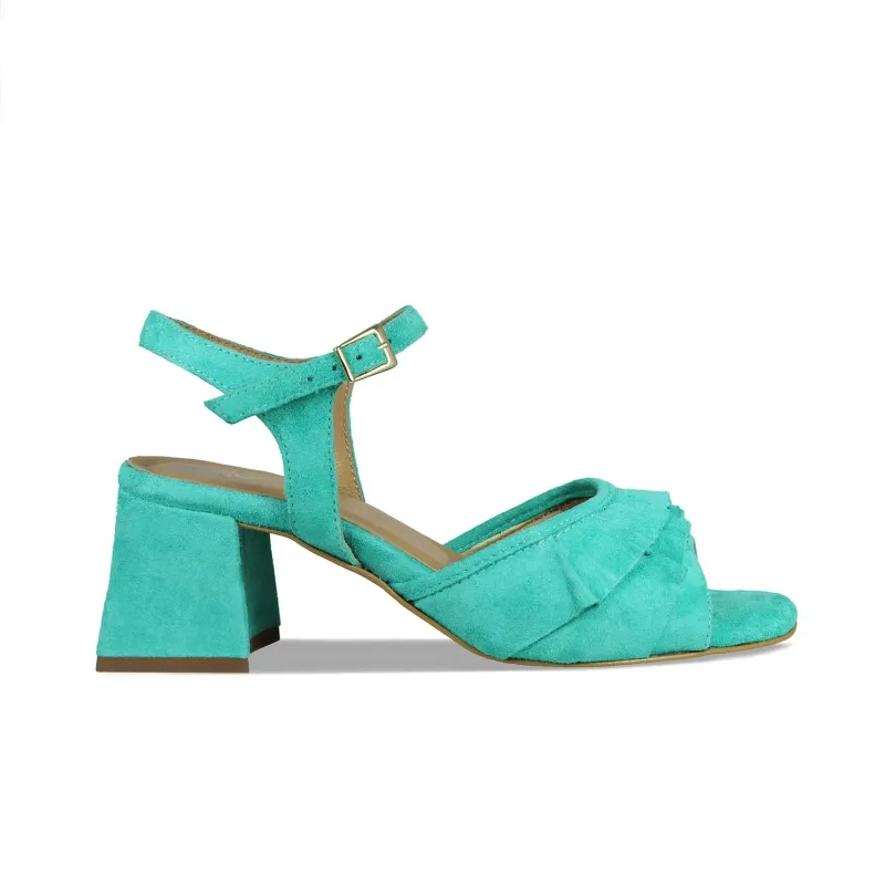 Sadie: Turquoise Suede sold by Sole Bliss