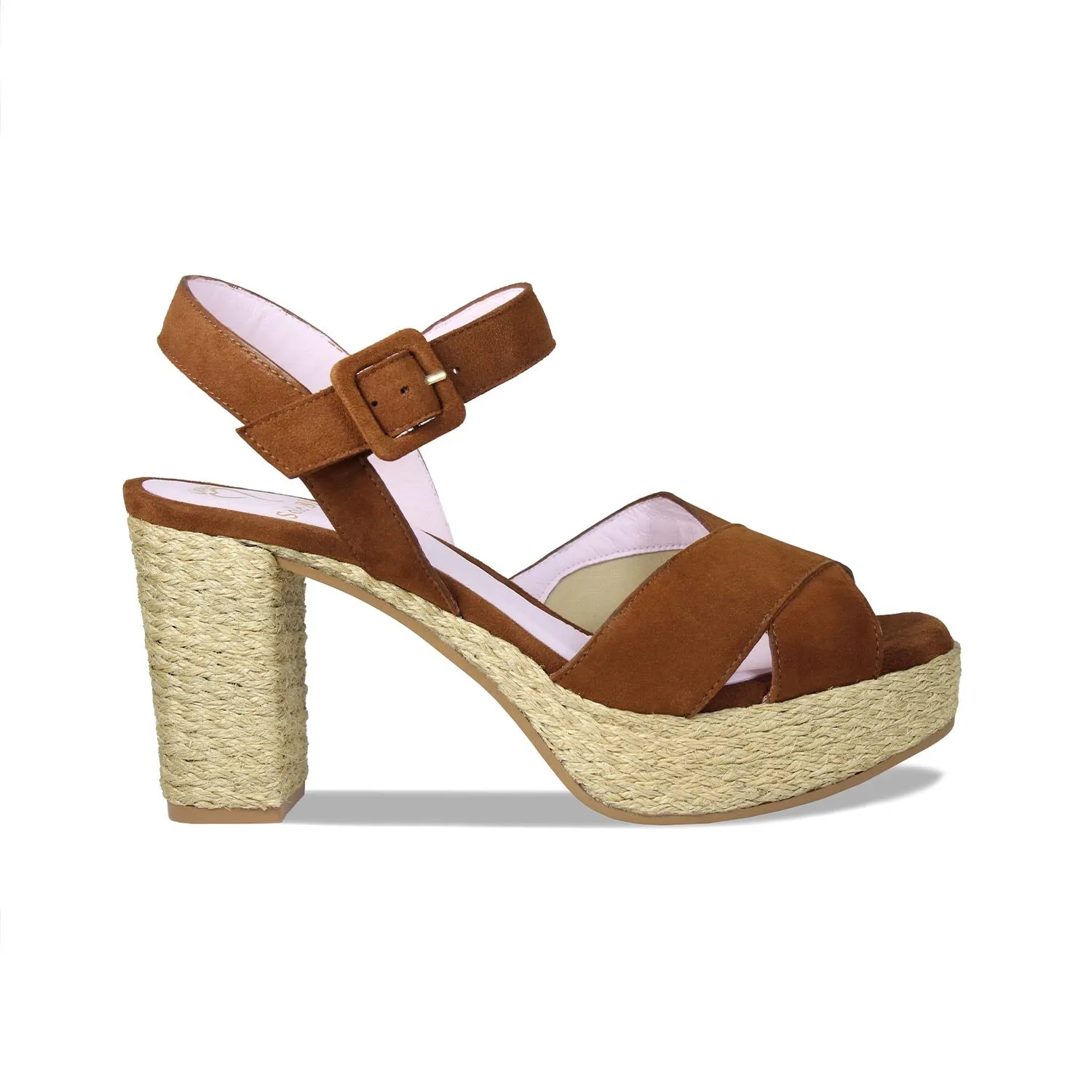 Ruby: Tan Suede & Jute sold by Sole Bliss