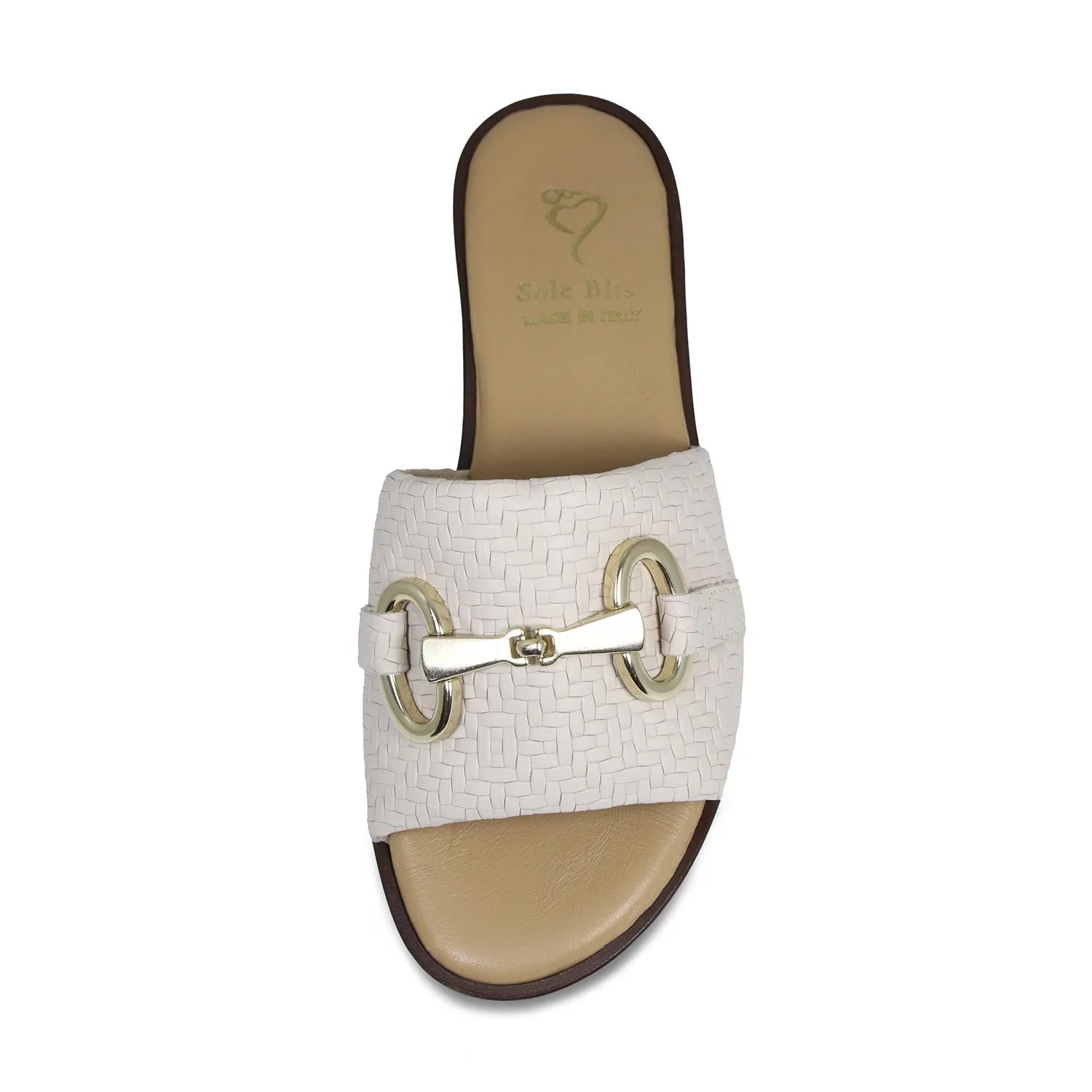 Bardot: Cream Weave Leather sold by Sole Bliss product image thumbnail 4