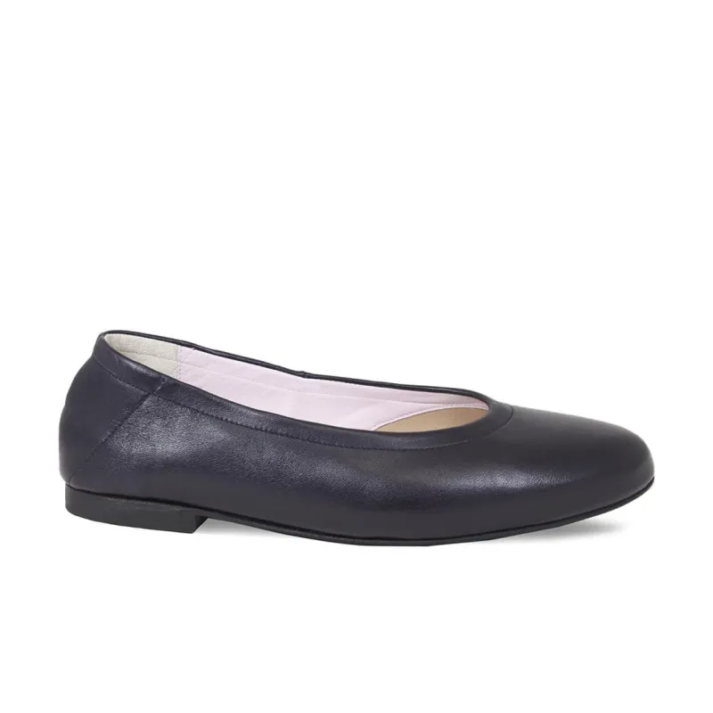 Luna: Navy Leather sold by Sole Bliss