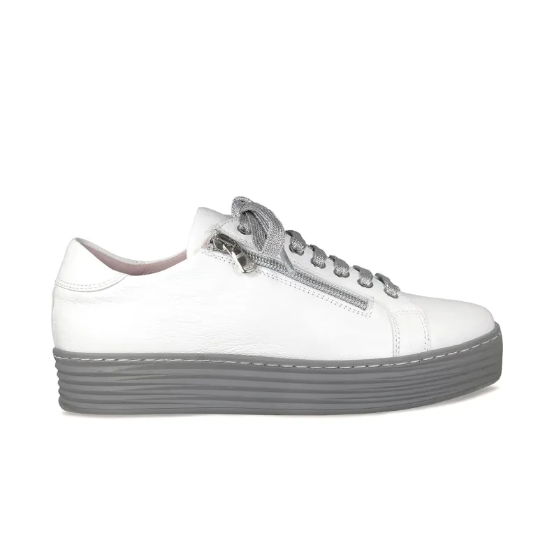 Hero: White Leather & Grey sold by Sole Bliss