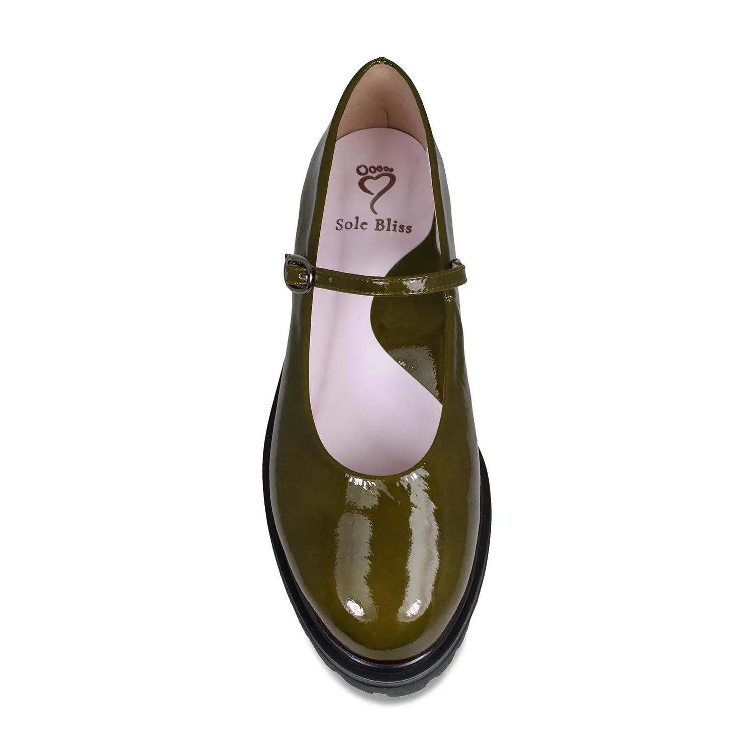 Libra: Khaki Patent Leather sold by Sole Bliss product image thumbnail 2