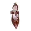 Chloe: Chestnut Patent sold by Sole Bliss