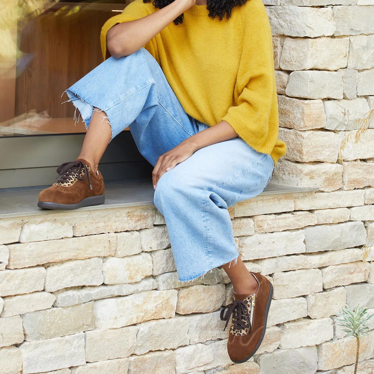 Pixie: Tan Suede & Luxe Leopard sold by Sole Bliss product image thumbnail 2