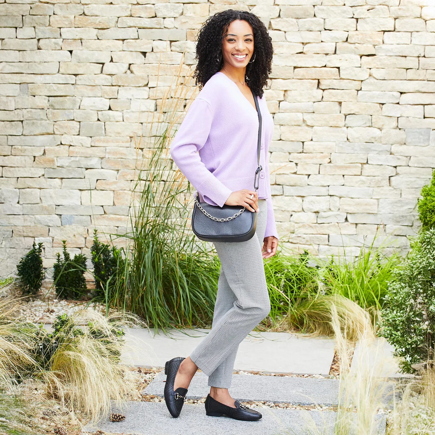 Trinity: Black Leather Weave sold by Sole Bliss product image thumbnail 2