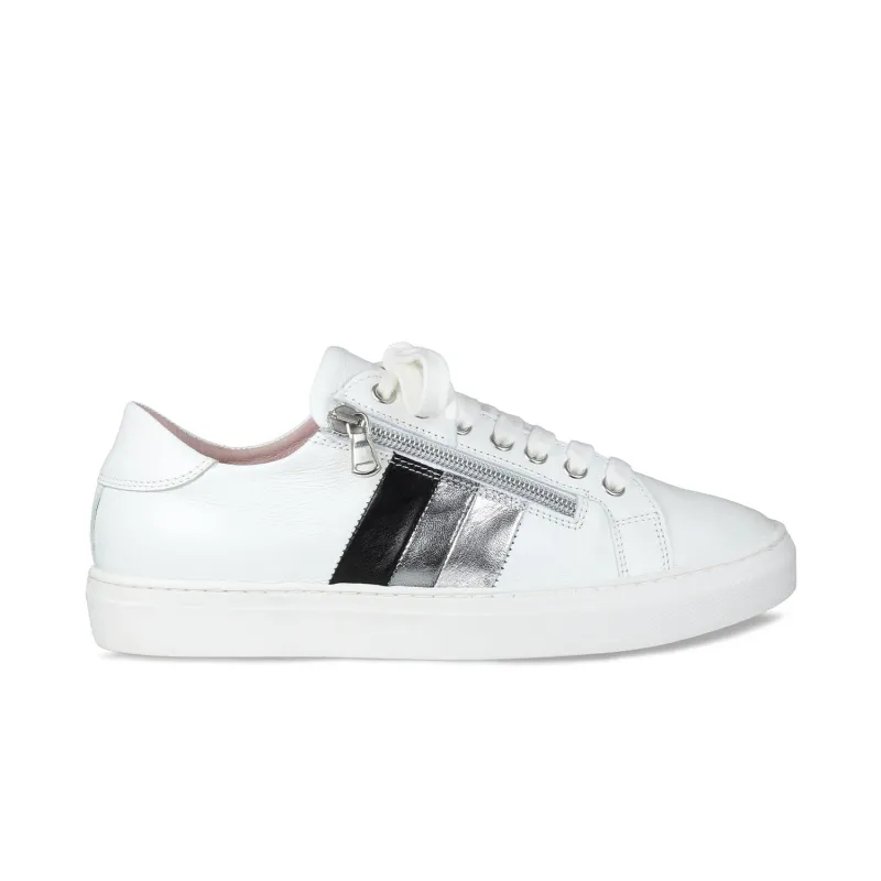 Sprint: White Leather & Metallic sold by Sole Bliss
