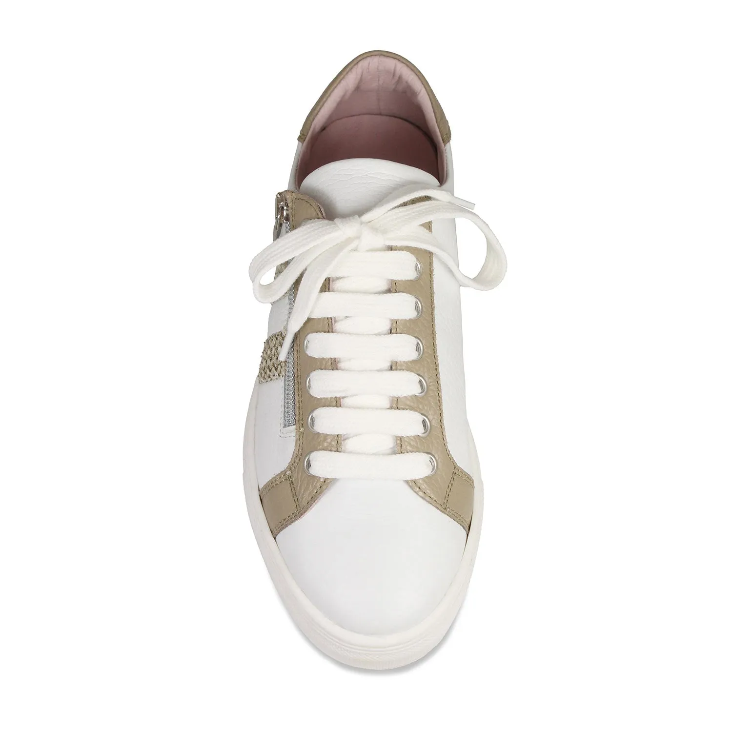 Sprint: White Leather & Raffia sold by Sole Bliss product image thumbnail 3