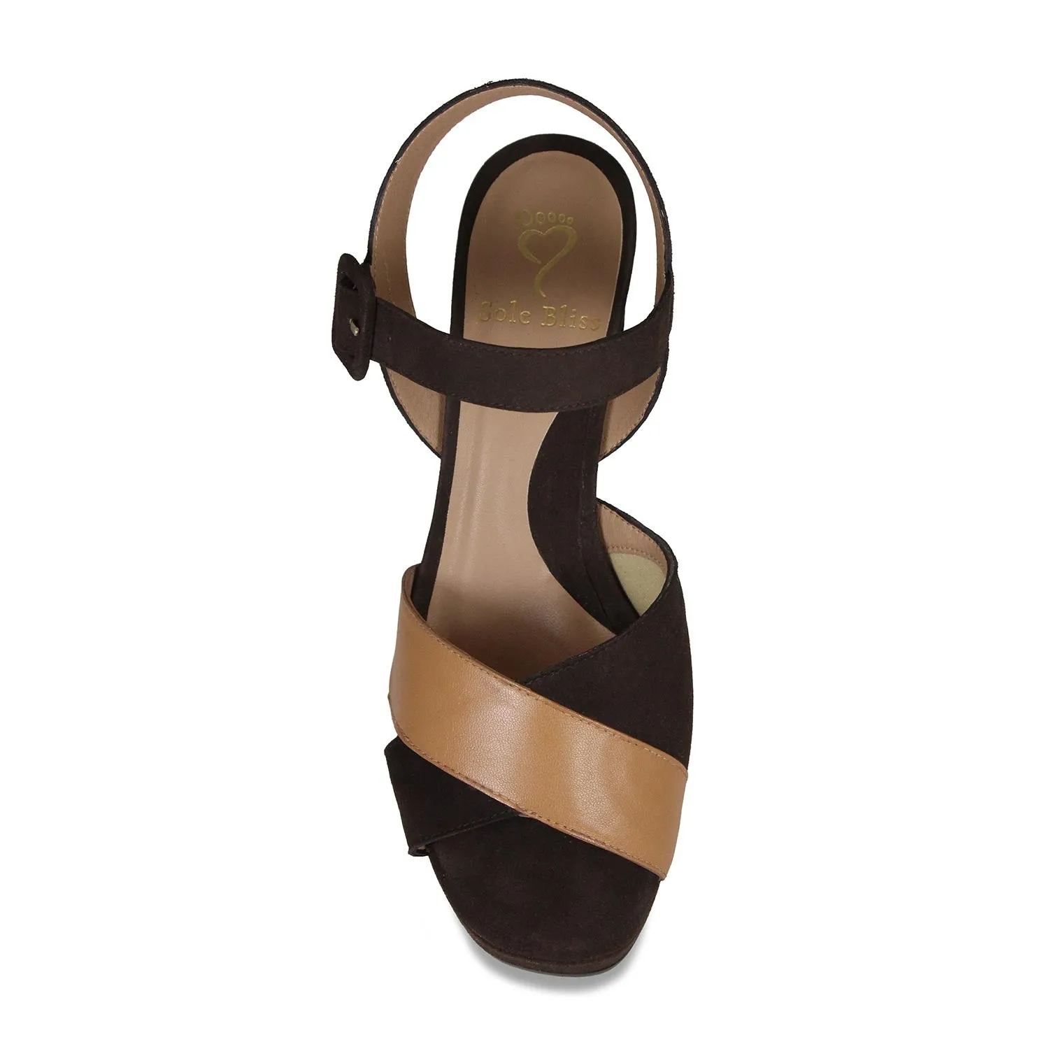 Ruby: Chocolate Suede & Tan Leather sold by Sole Bliss product image thumbnail 3