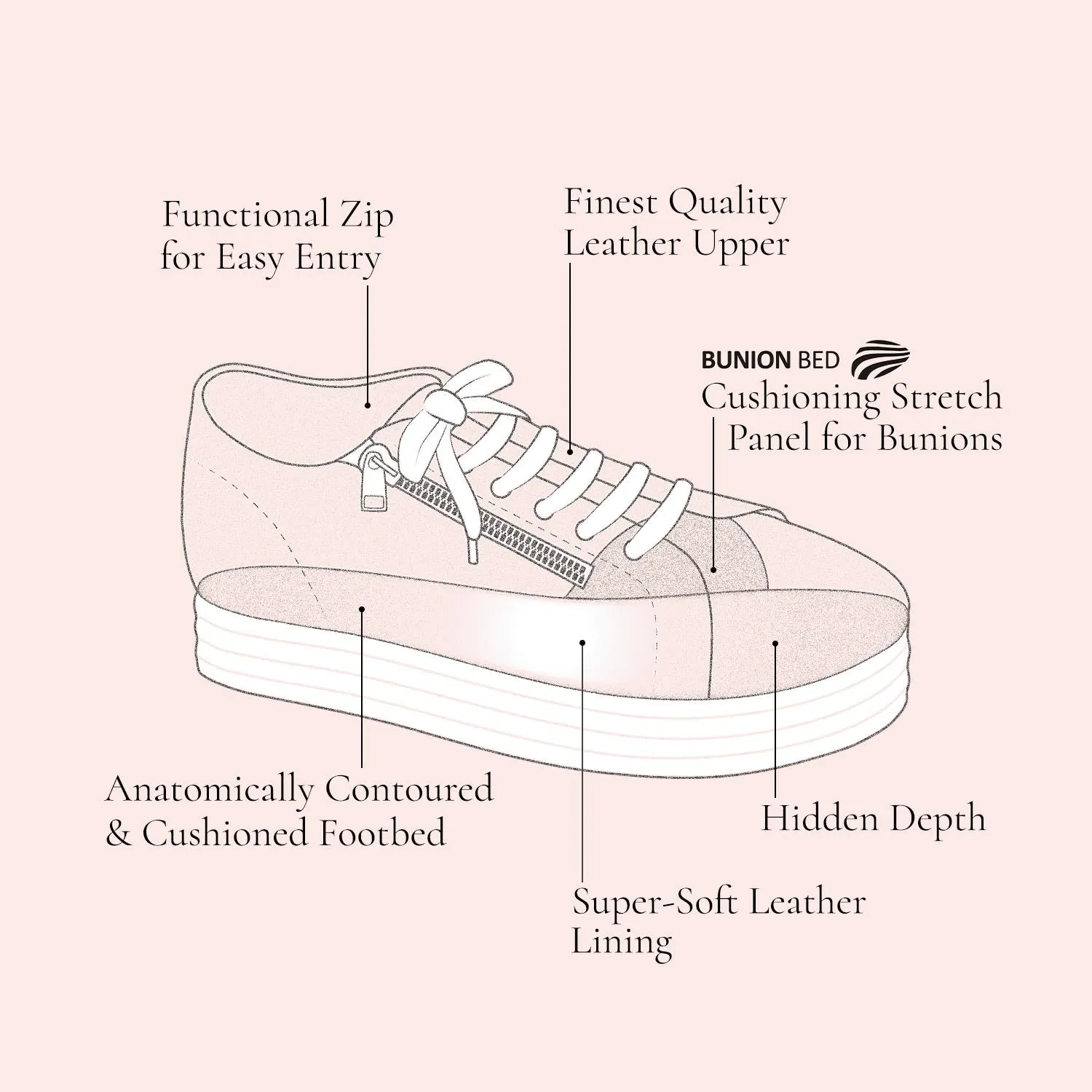 Tempo: White Leather & Silver sold by Sole Bliss product image thumbnail 4