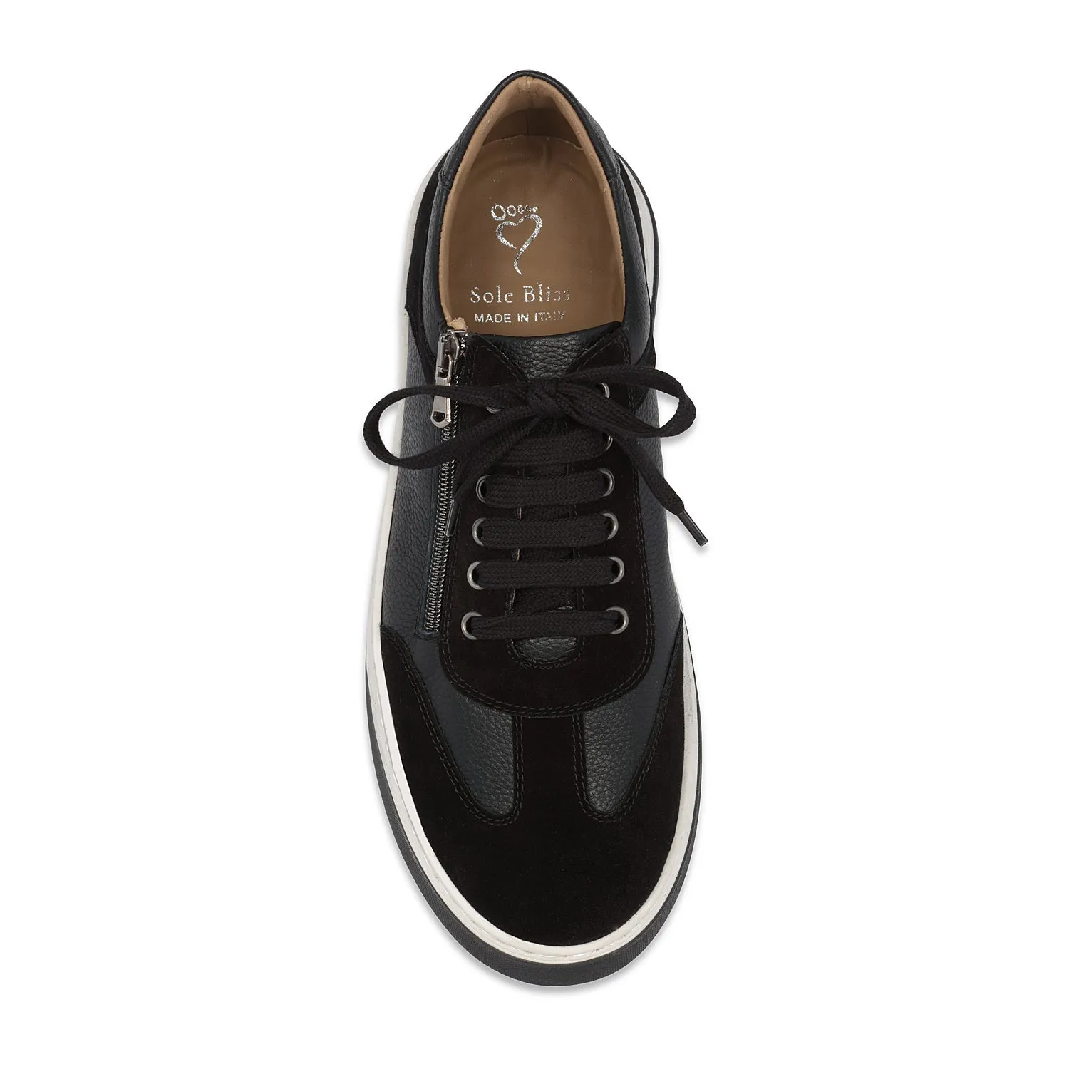 MEN'S Samson: Black Leather & Suede sold by Sole Bliss product image thumbnail 2