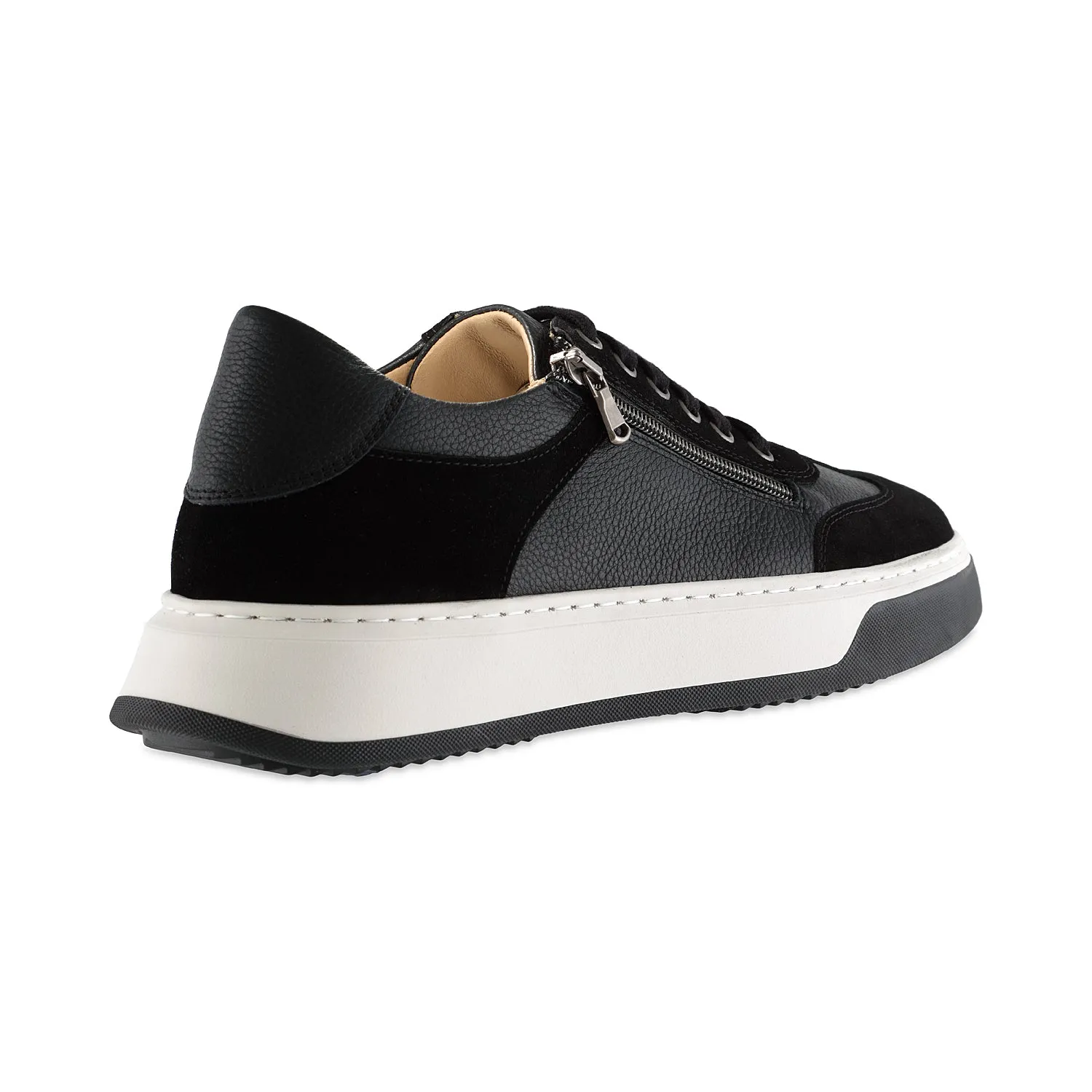 MEN'S Samson: Black Leather & Suede sold by Sole Bliss product image thumbnail 3