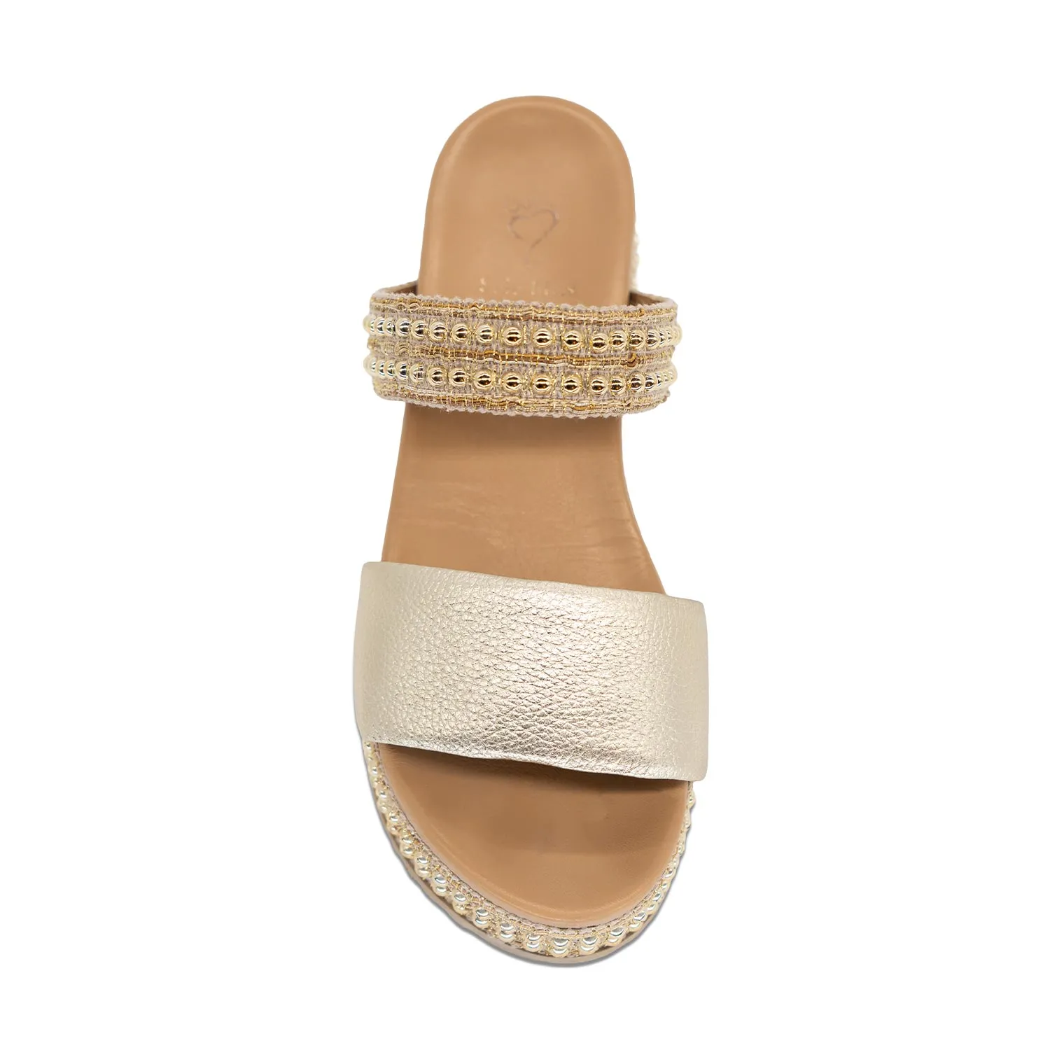 Brooke: Gold Leather sold by Sole Bliss product image thumbnail 2