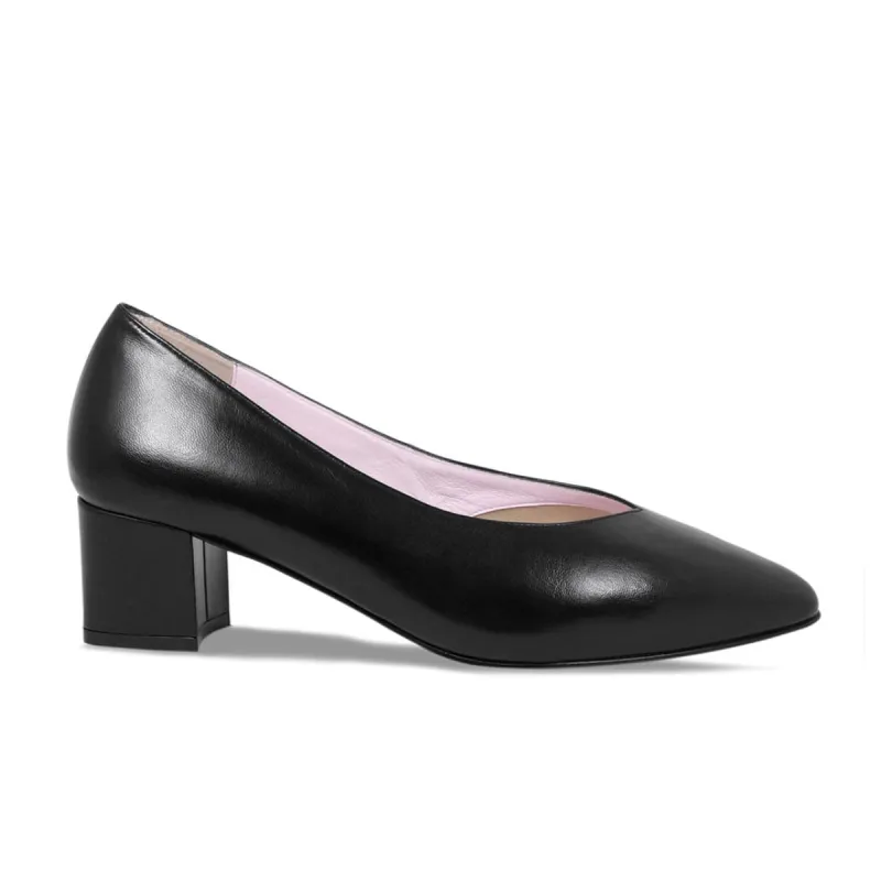 Ingrid: Black Leather sold by Sole Bliss
