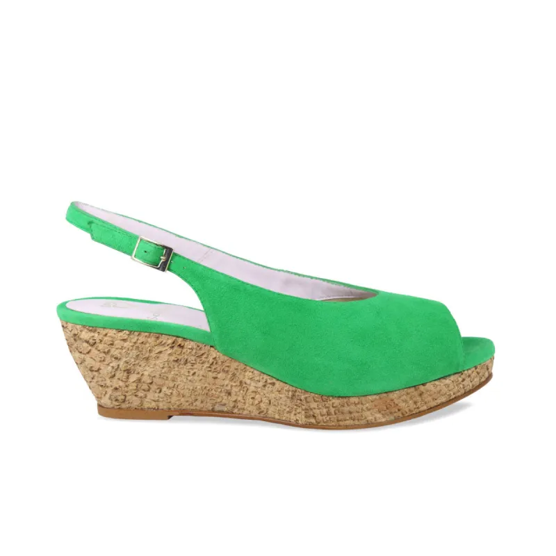 Zena: Emerald Suede sold by Sole Bliss