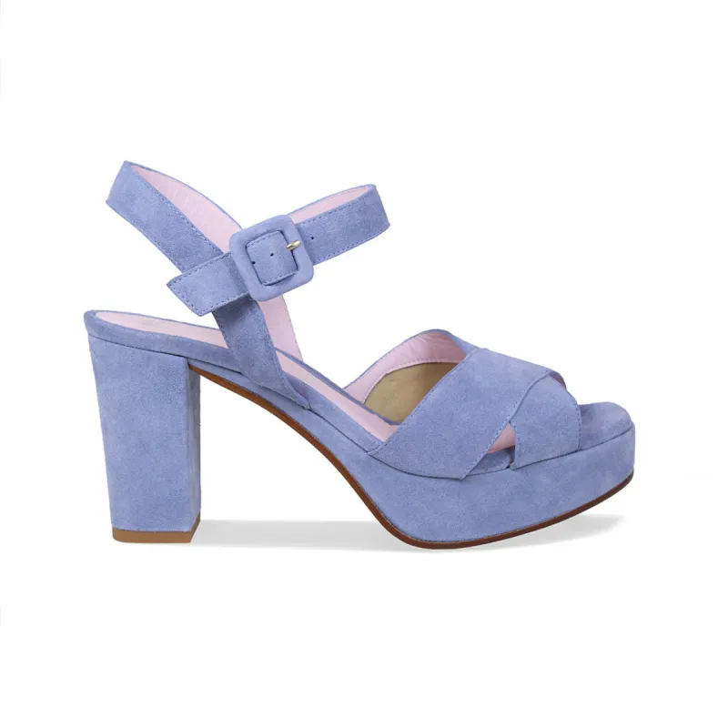 Ruby: Sky Blue Suede sold by Sole Bliss