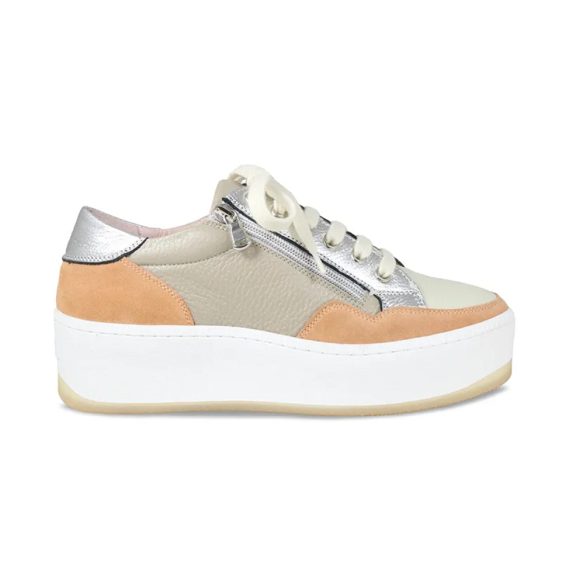 Dandy: Pale Taupe Leather & Multi sold by Sole Bliss