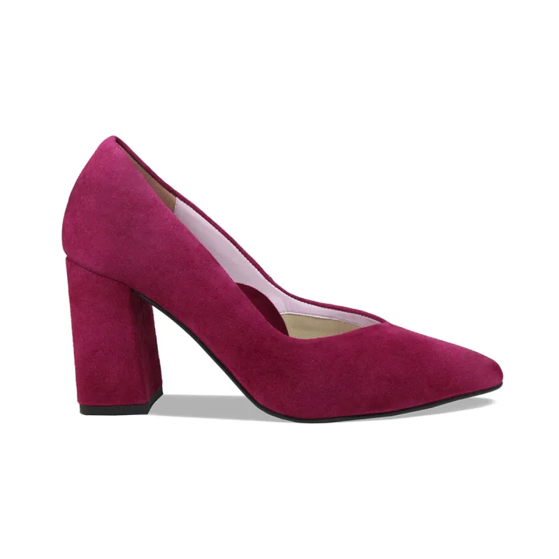 Paloma: Magenta Suede sold by Sole Bliss