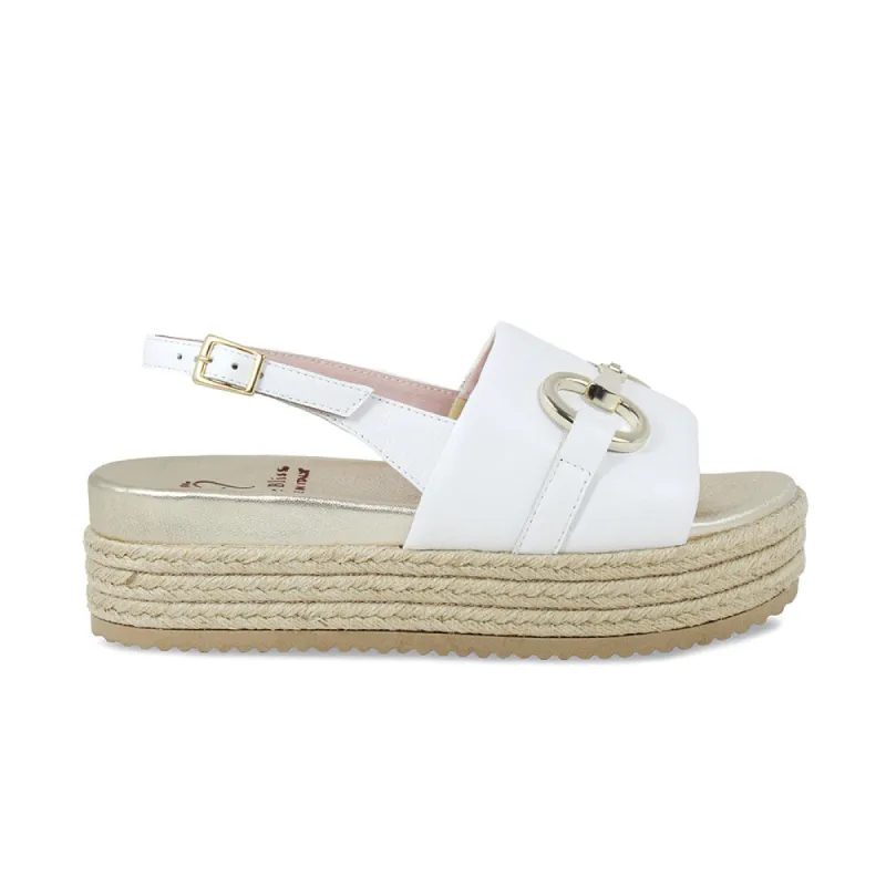 Bree: White Leather sold by Sole Bliss