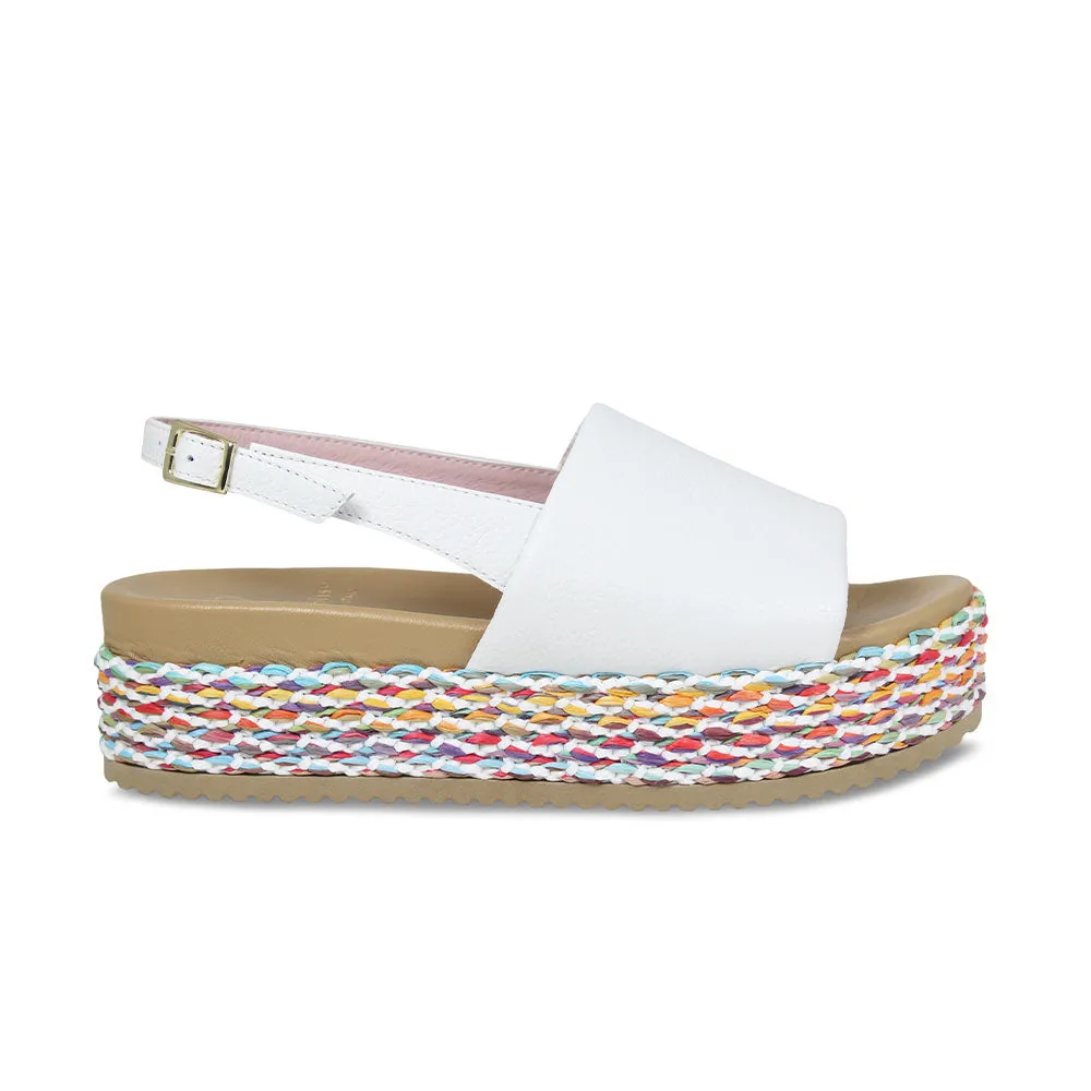 Brandy: White Leather & Multi sold by Sole Bliss