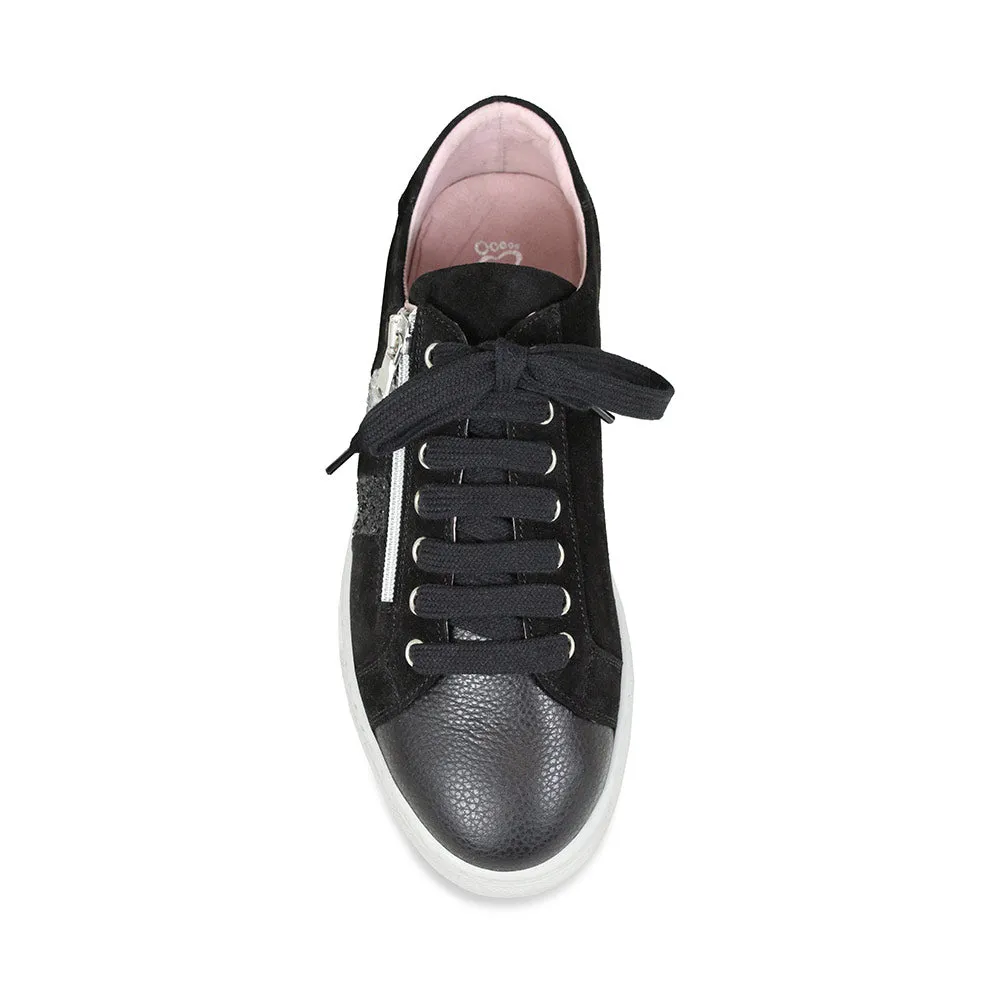 Sprint: Black Leather & Suede sold by Sole Bliss product image thumbnail 3