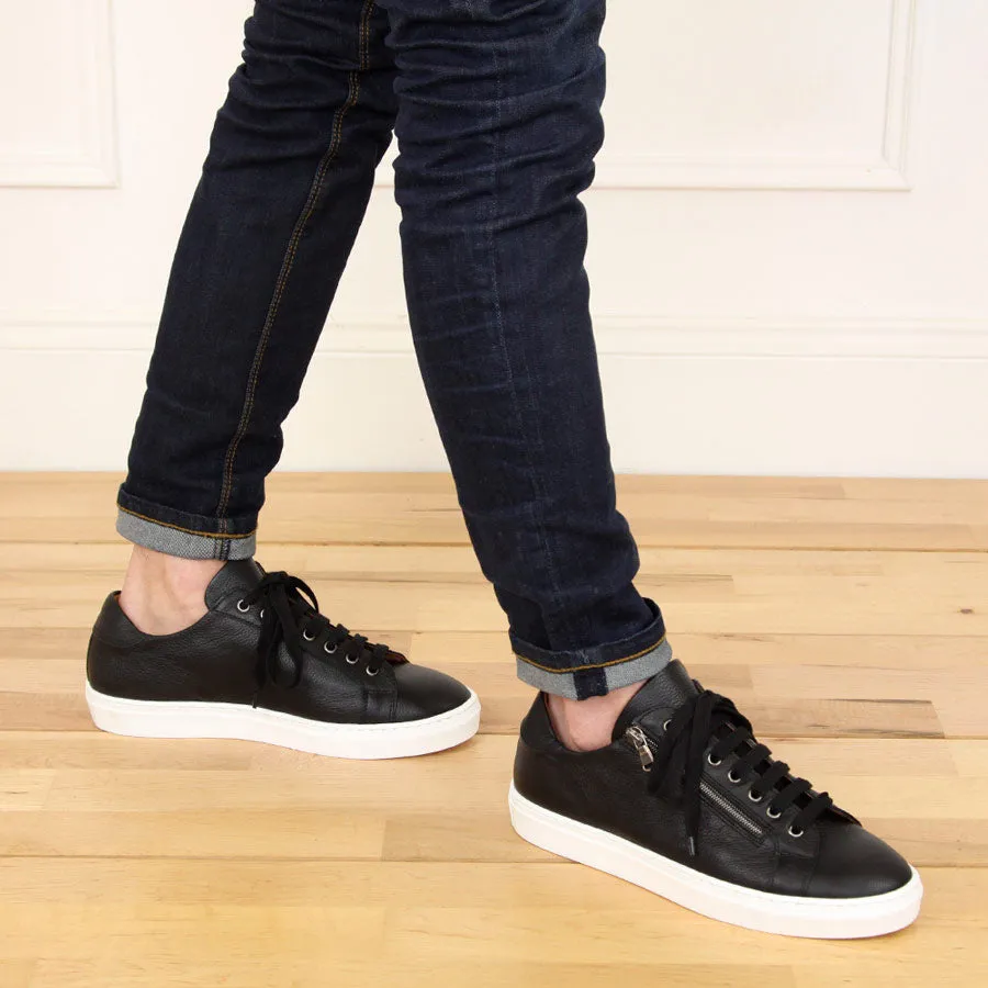 MEN'S Stride: Black Leather sold by Sole Bliss product image thumbnail 2